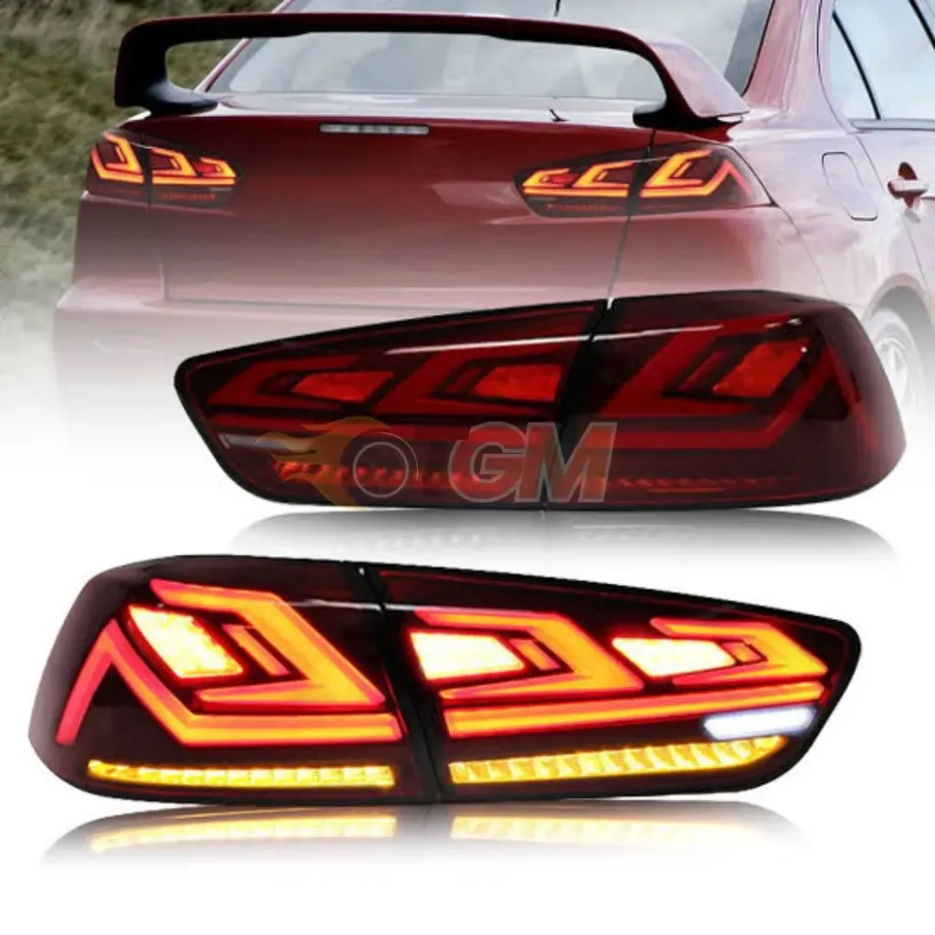 Tail Lamps Mitsubishi Lancer - Aftermarket Red
