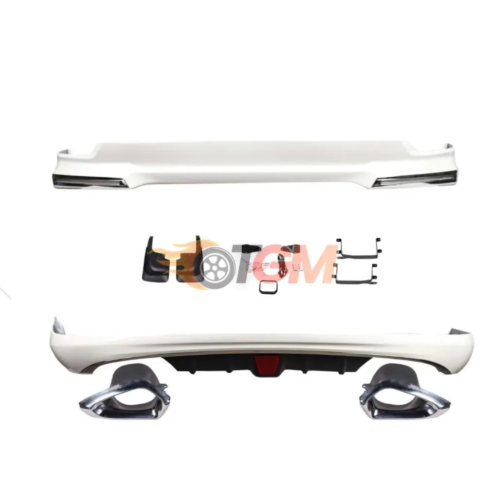 Bumper Lip Set Toyota Land Cruiser Fj200 2015 LED Double Exhaust