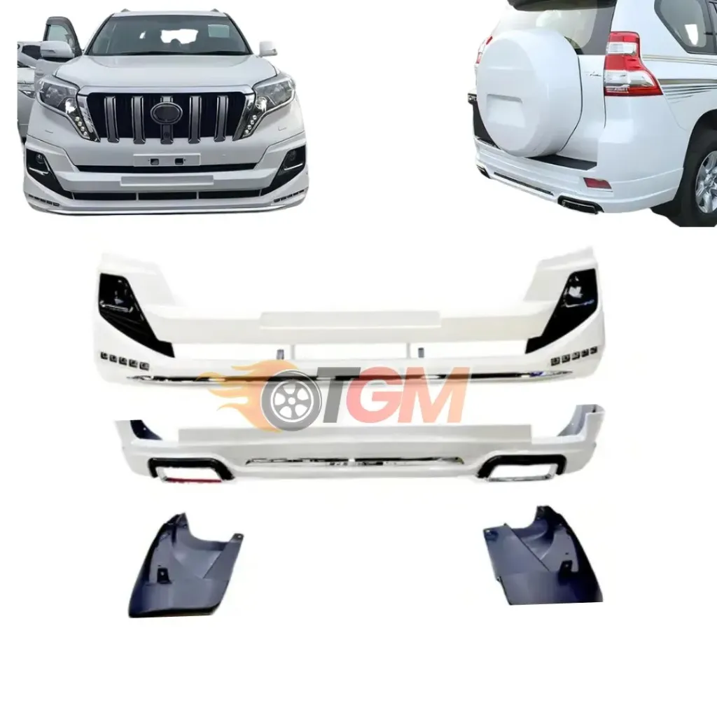 Front & Rear Bumper Lip Toyota Prado 150 2014 Model With LED