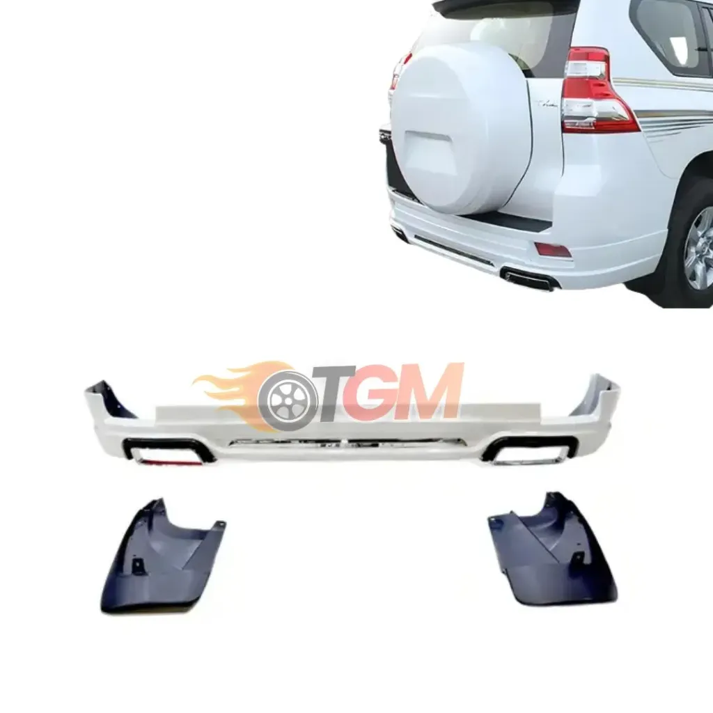 Rear Bumper Lip Toyota Prado 150 2014 Model With LED