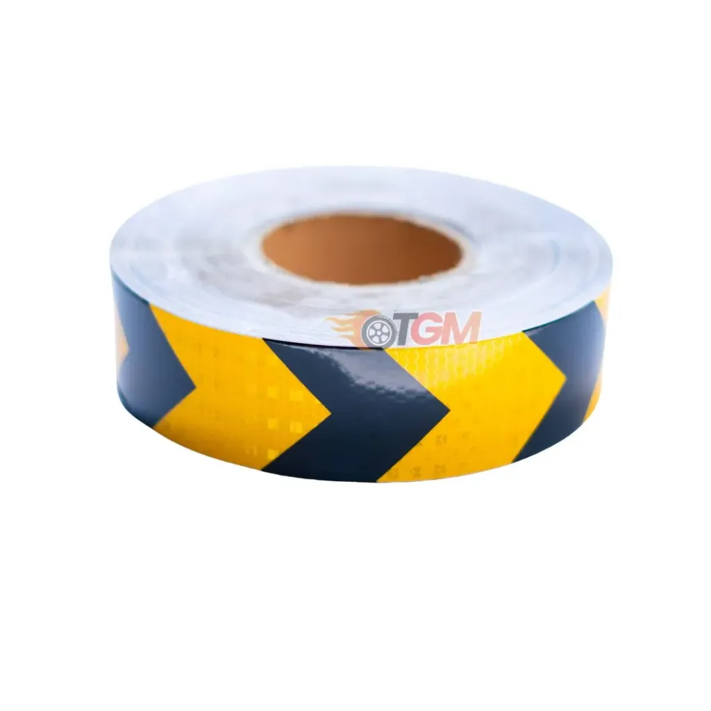 Reflective Sheet 2 Inch 50M Yellow Black