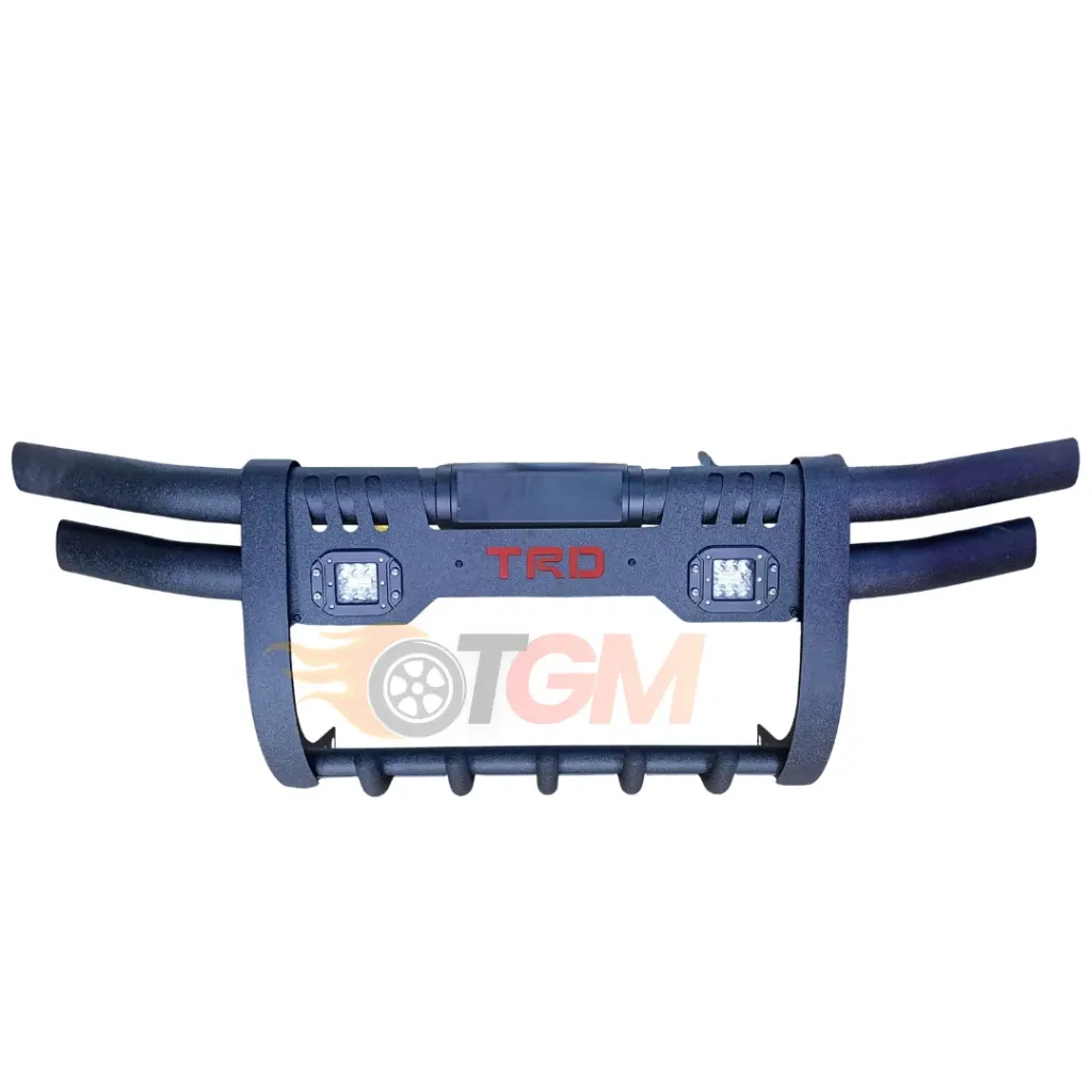 Bull Bar Complete T-Shape Double Bars Black Small