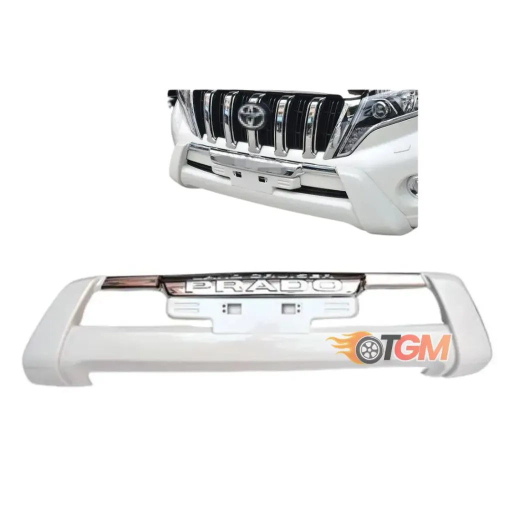 Fibre Front Bumper Guard Prado FJ 150 2014-2017 White