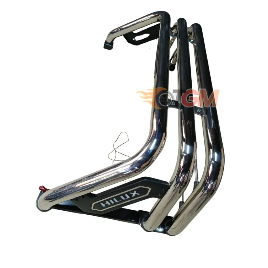 Chrome Hilux Roll Bar With LED