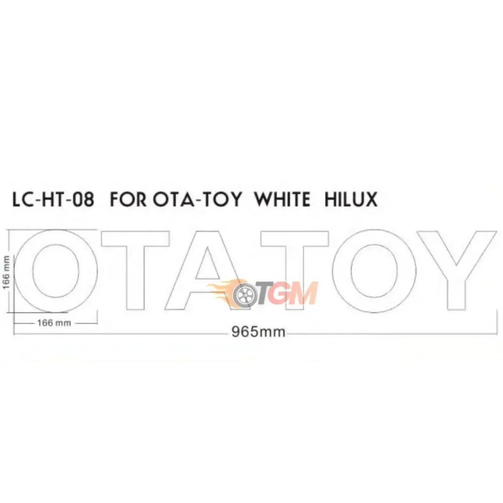 Body Stickers HT-08 Name Toyota